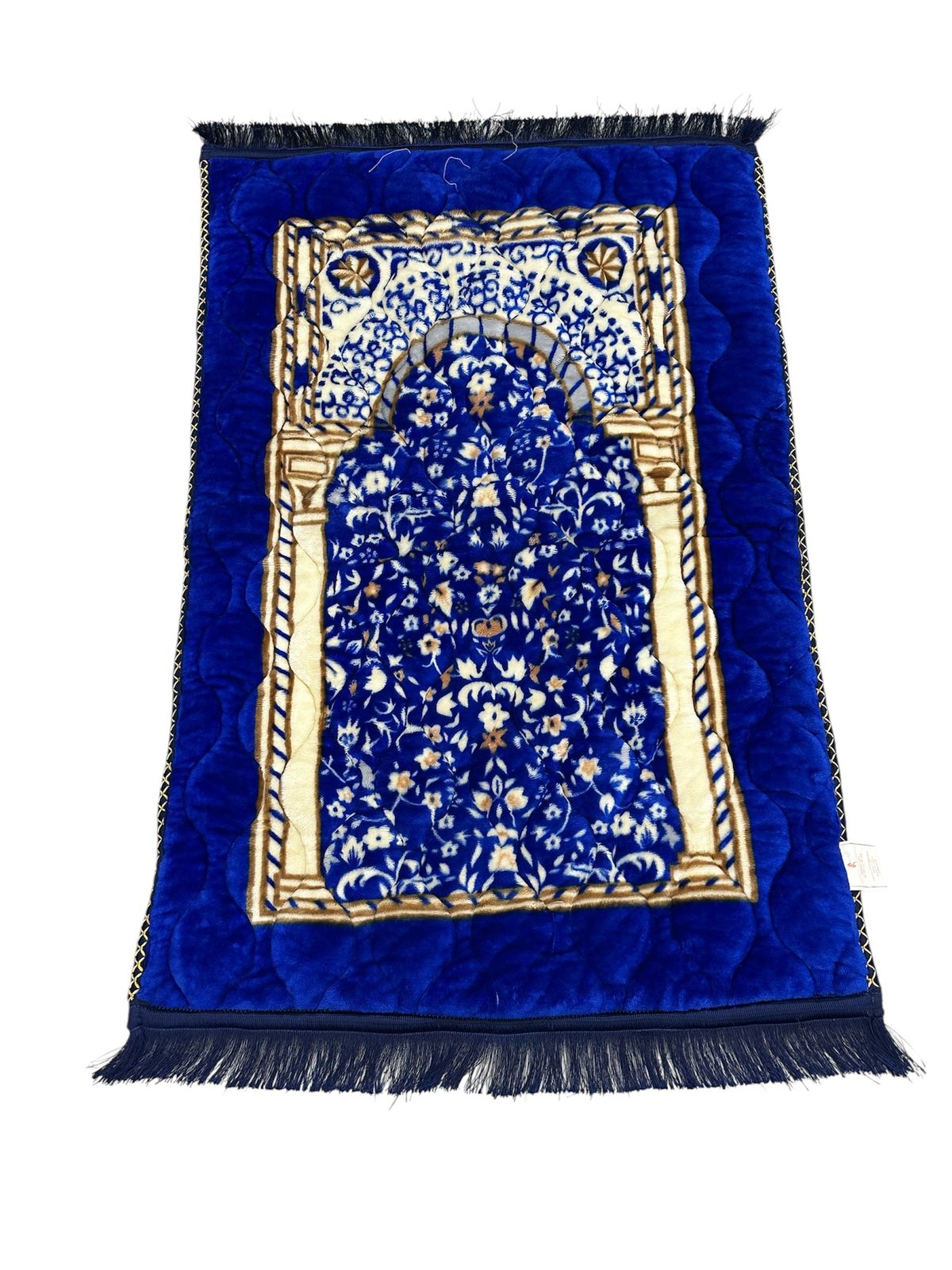 Blue Janamaz -Premium Velvet Quilted Prayer